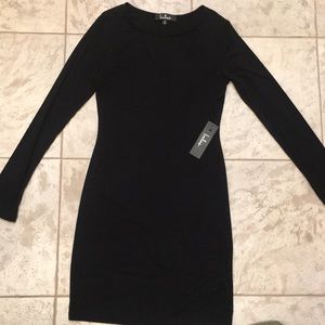 Black bodycon LULUS dress NWT